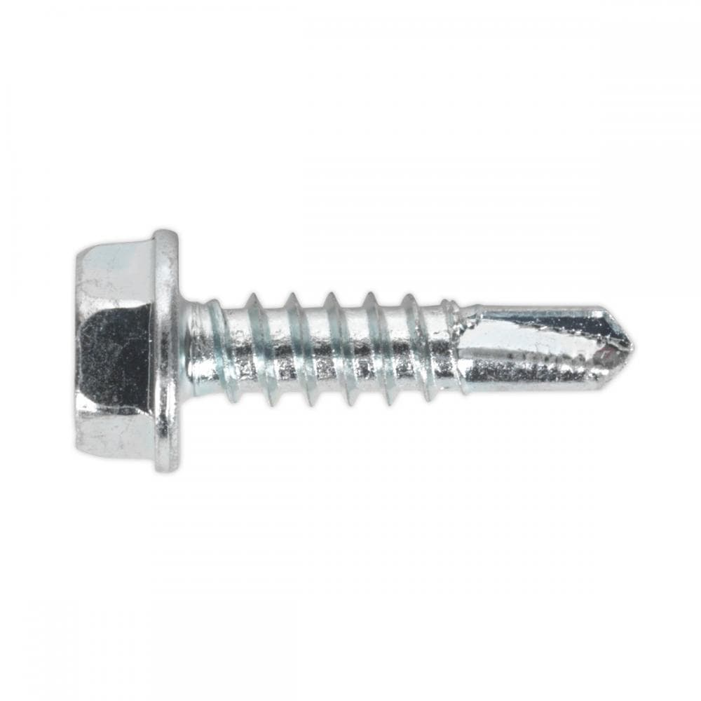 Sealey SDHX4819 Self-Drilling Screw 4.8 X 19Mm Hex Head Zinc Pack Of 100