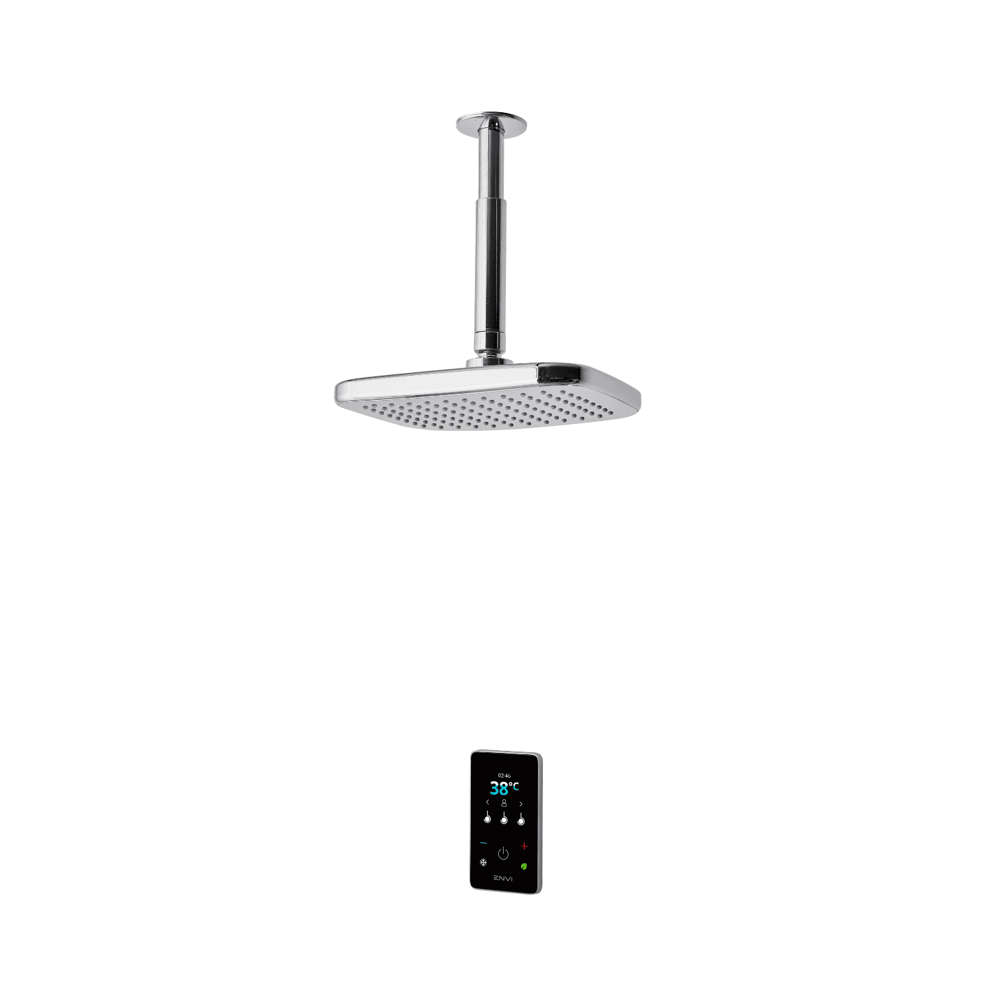 Triton ENVi 10.5kW Thermo Electric Shower Single Outlet Fixed Head - Silver