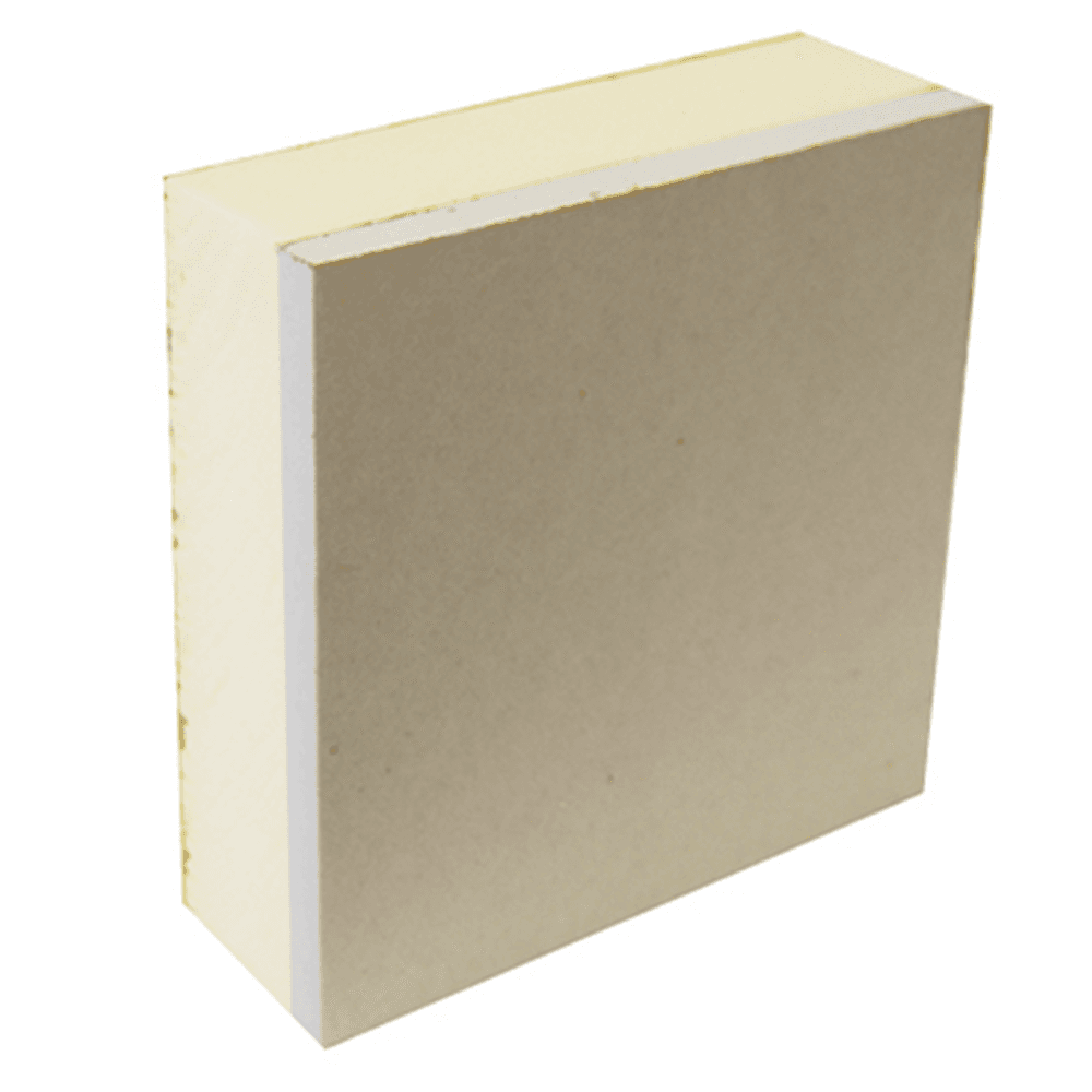 British Gypsum Gyproc Thermaline PIR Plasterboard Tegular Edge Ivory and Pale Yellow 2400mm x 1200mm x 93mm