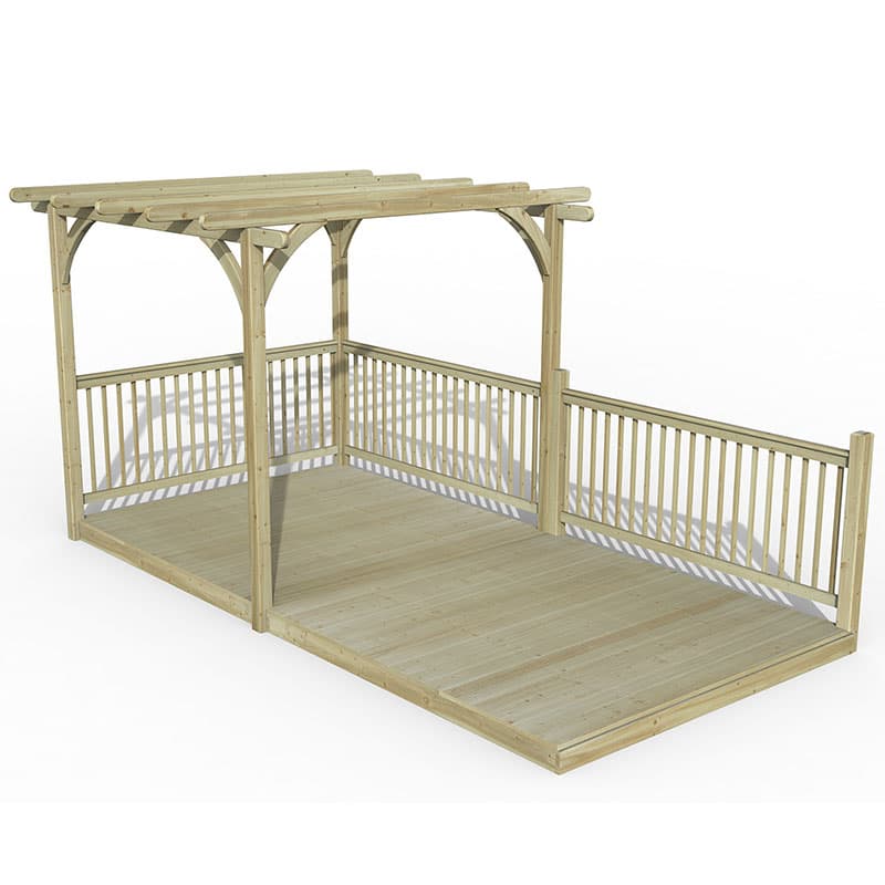 8' x 16' Forest Pergola Deck Kit No. 6 (2.4m x 4.8m)