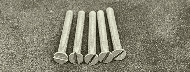 8BA Slot Countersunk Machine Screw Zinc