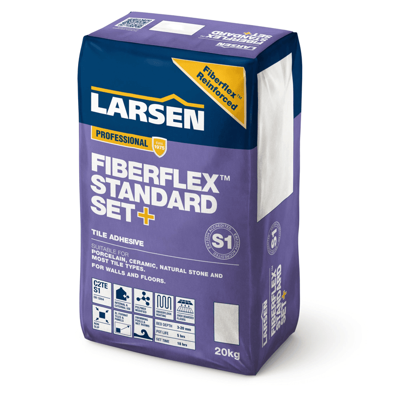 Larsen Standard Set+ Tile Adhesive Professional Fibreflex S1 20kg