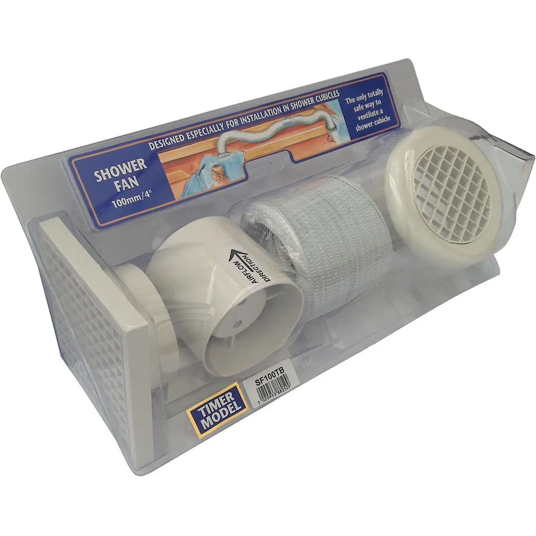 Manrose Shower Fan Kit Timer Model 100Mm
