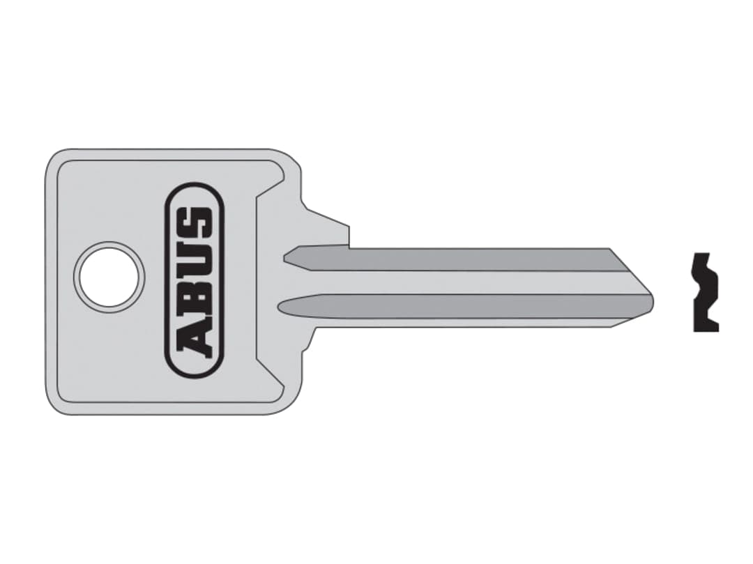 ABUS Mechanical 85/40 40mm Right Hand Key Blank 10002702-01