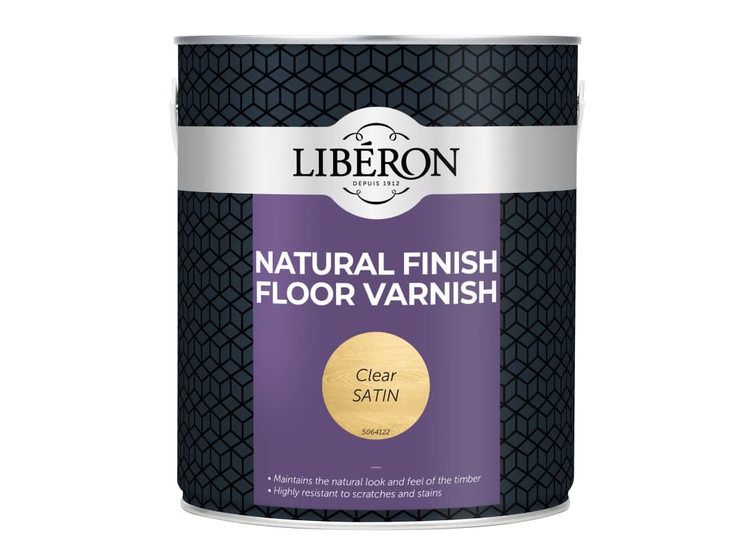 Liberon Natural Finish Floor Varnish Clear Satin 2.5 litre 126855