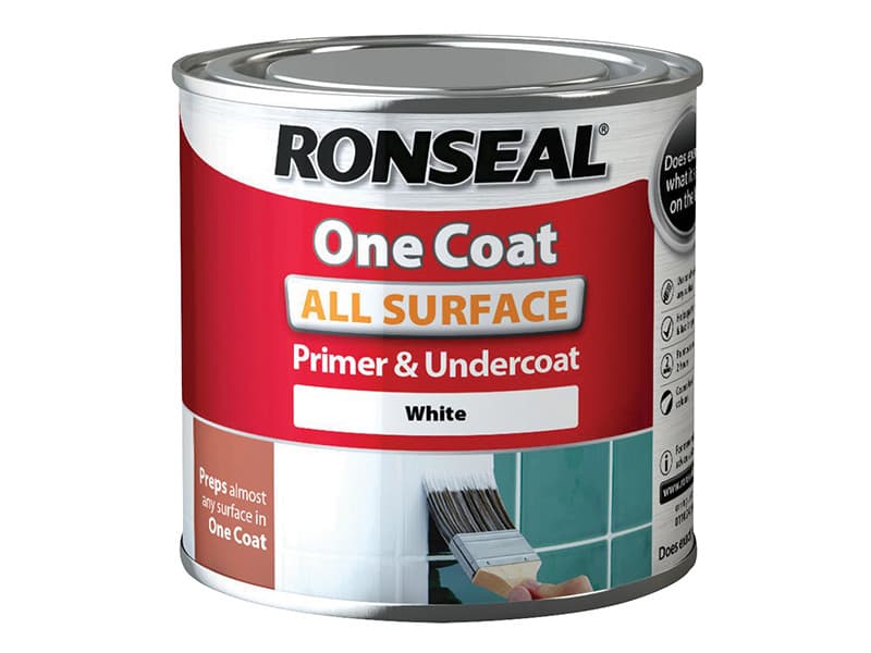 Ronseal 36998 One Coat All Surface Primer White 250Ml