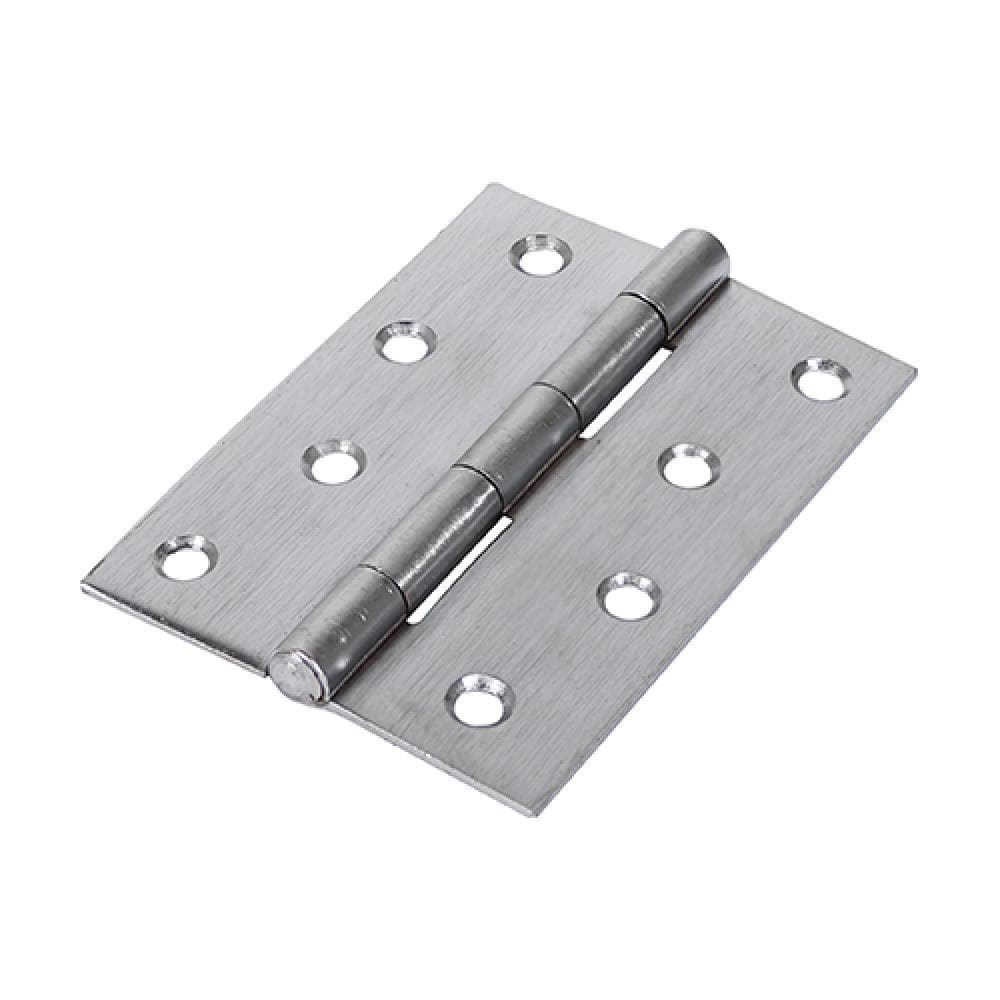 Timco 434555 Butt Hinge - Fixed Pin (1838) - Satin Chrome 100 X 70