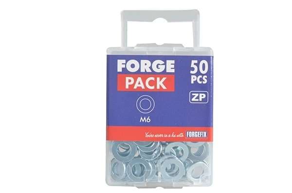 Forgepack FPWASH3 Flat Washers - Light Duty - Zinc Plated M3 (Pack Of 120)