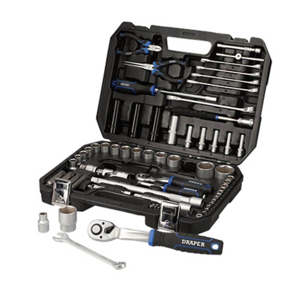 Draper 21444 Hi-Torq® Metric Socket Set 1/4in & 1/2in Sq. Dr. (83 Piece) each 83