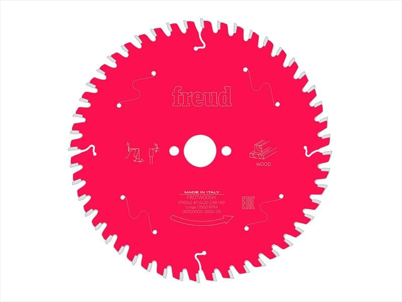 Freud F03FS09690 Wood Circular Saw Blade 165 X 20 X 2.4/1.6Mm X 48T