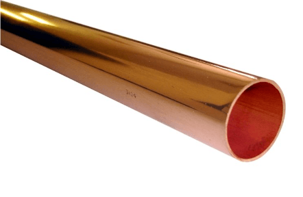 Wednesbury Copper Durable Tube Plain Lengths, 15mm x 3m