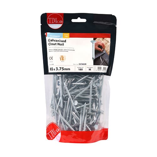 Galvanised Clout Nails – Roofing Nails – 1kg Bags