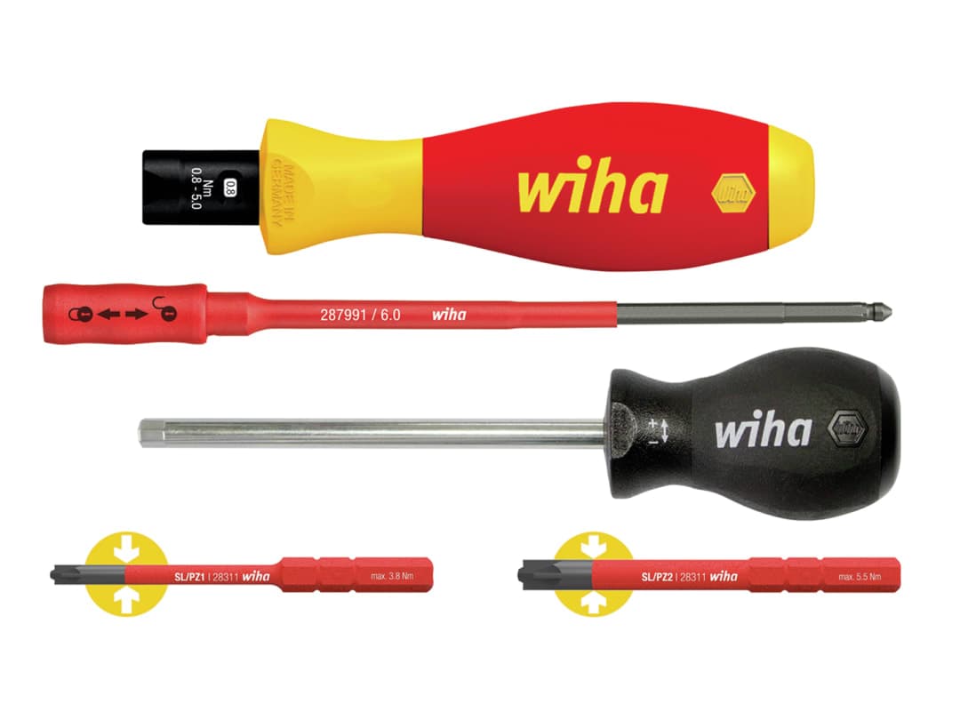 Wiha TorqueVario®-S electric Screwdriver Set, 5 Piece 38074
