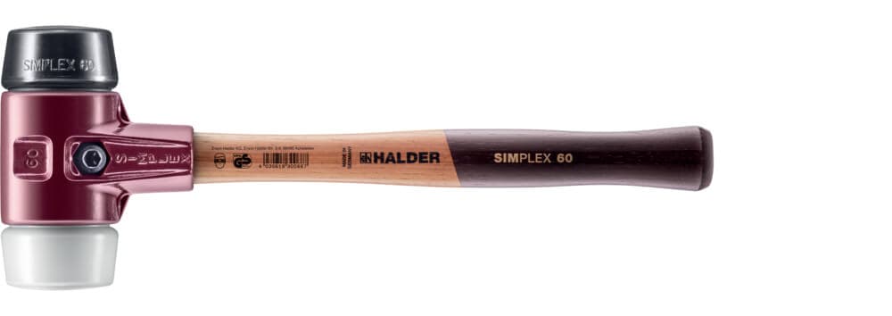 Halder Simplex Soft Face Mallet Cast Steel Housing Wooden Handle (Sp) HA3027060