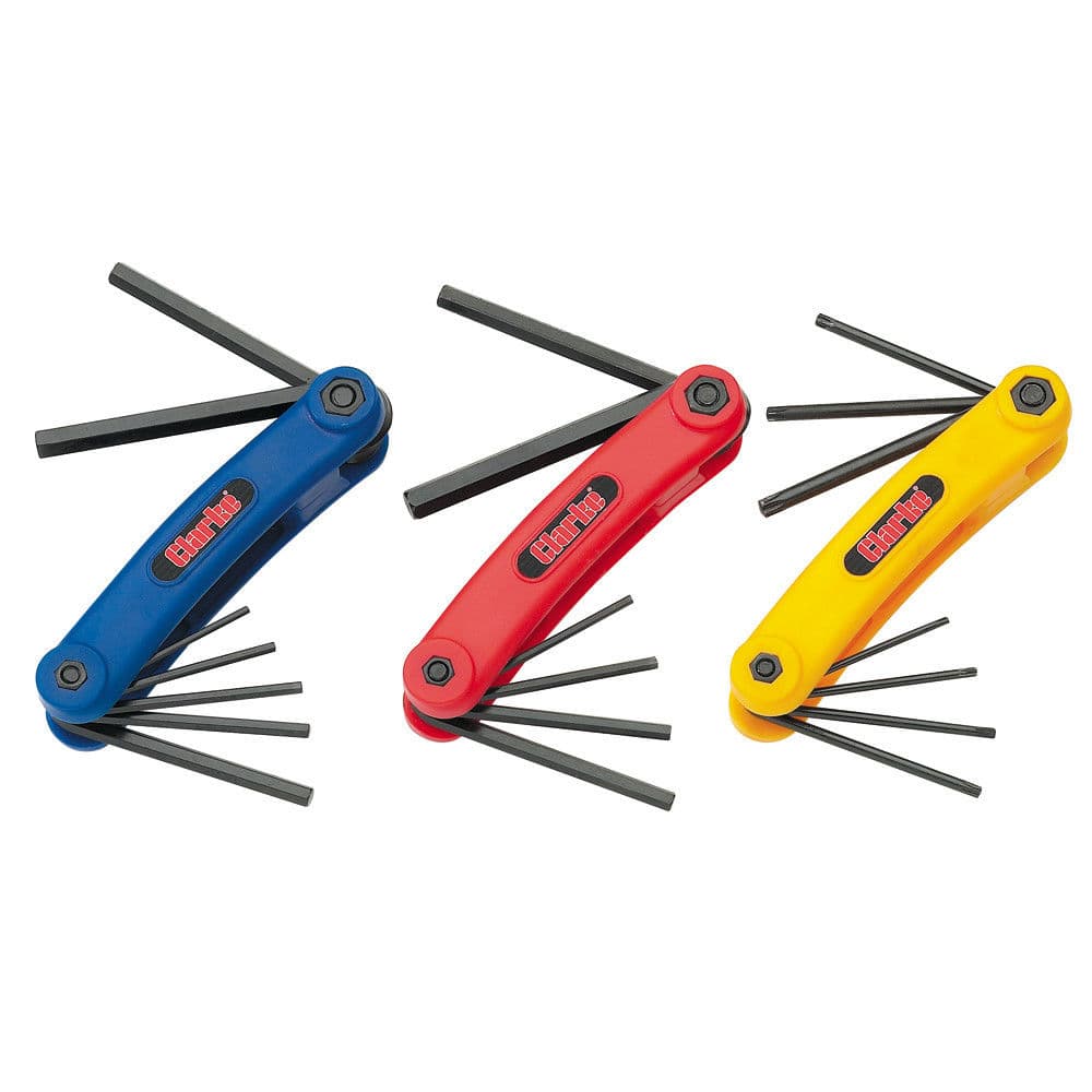Clarke 1801582 Cht582 3 Piece Hex And Torx Key Set
