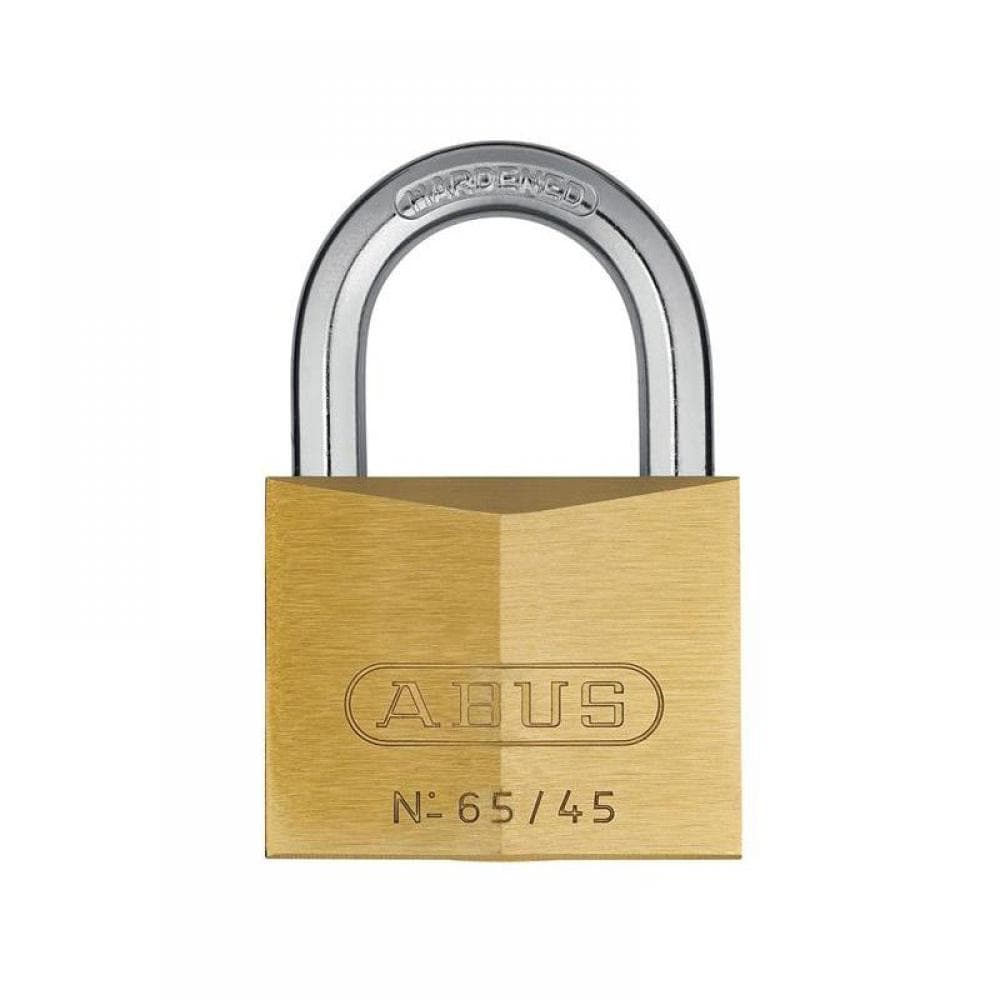 Abus Mechanical 09853 65/45Mm Brass Padlock Carded