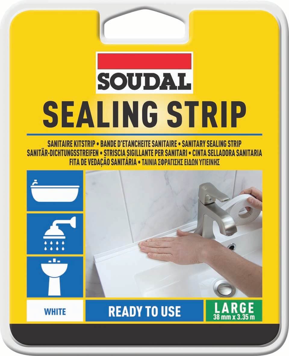 Soudal Sealing Strip 38Mmx3.35M White 38Mm X 3.35M 134028