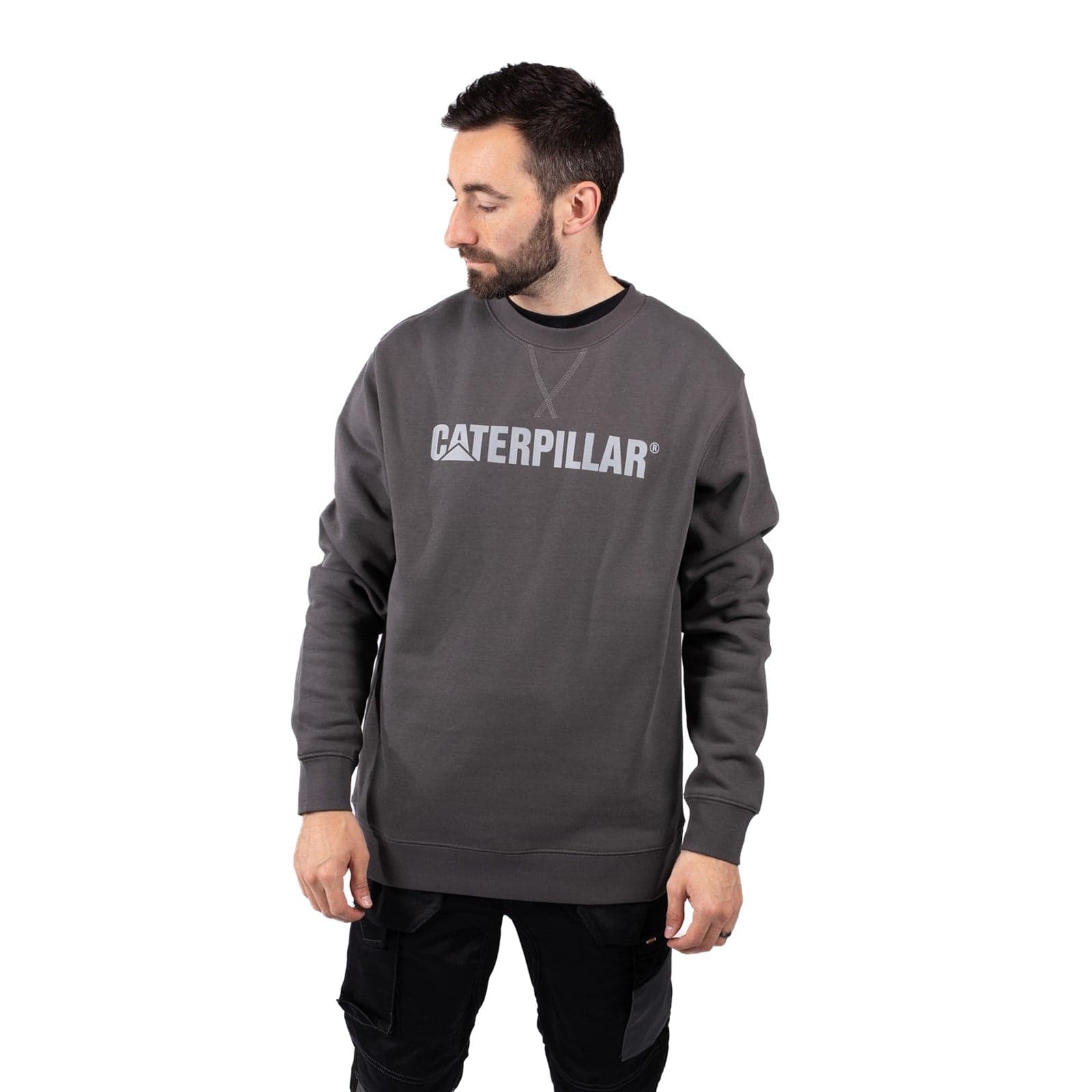 Caterpillar Midweight Crewneck Sweatshirt Size XL Grey 40684-76000-06