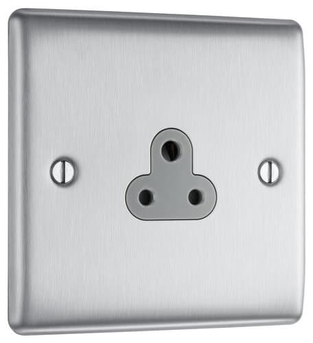 Screwless Flatplate Black Nickel Switched 13A Fused Connection Unit With Power Indicator FBN52-01