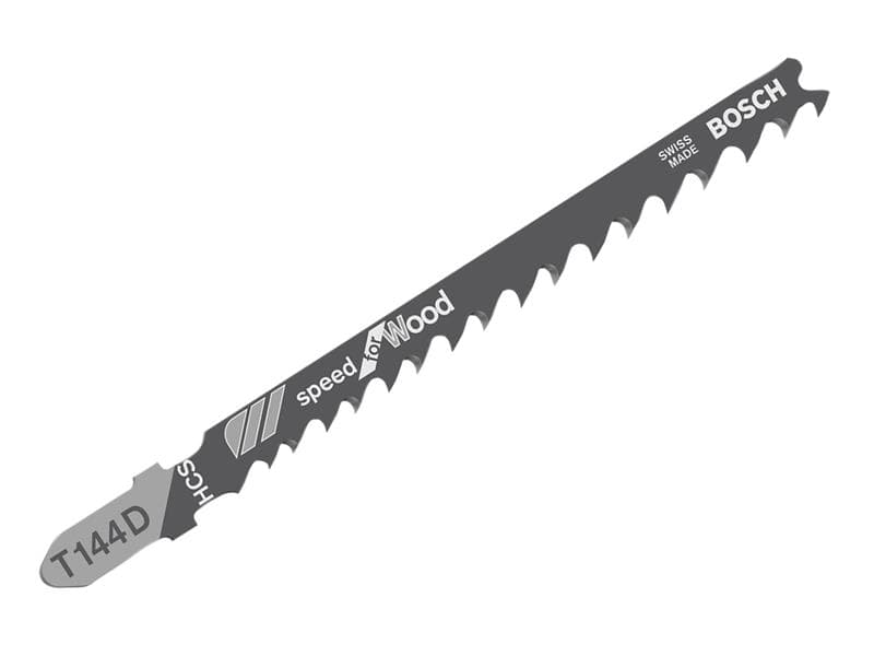 Bosch Powertool Accessories 2608630040 T 144 D Speed For Wood Jigsaw Blade 100Mm Pack Of 5