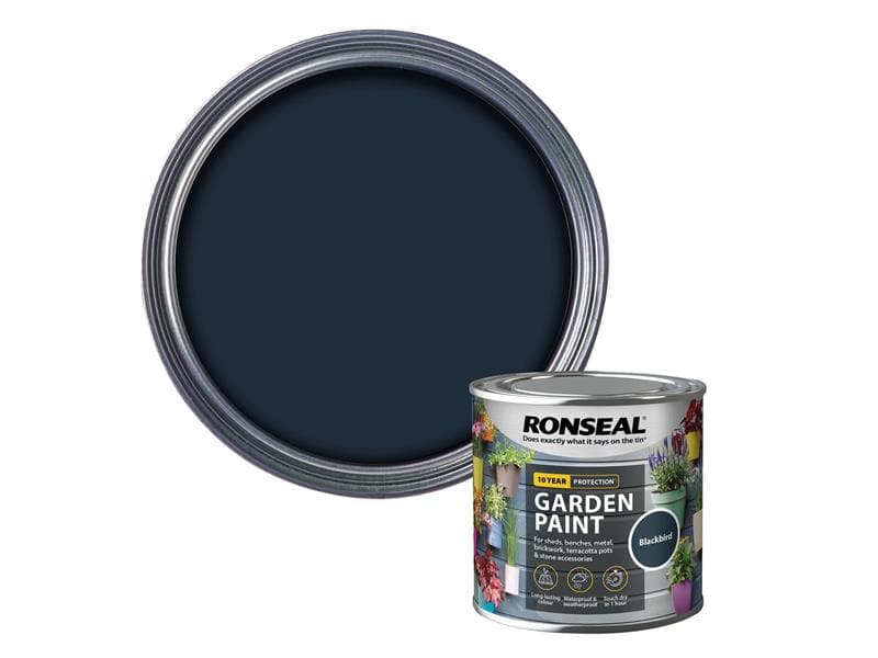 Ronseal 37382 Garden Paint Blackbird 250Ml