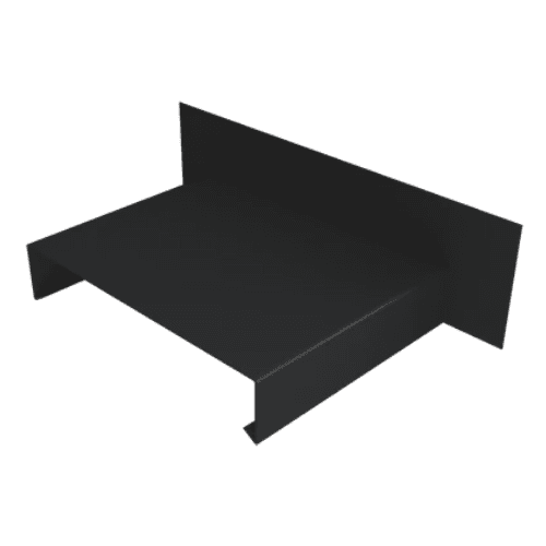 Aluminium Coping Upstand for 241-300mm Wall - 360mm Black (9005 Matt)