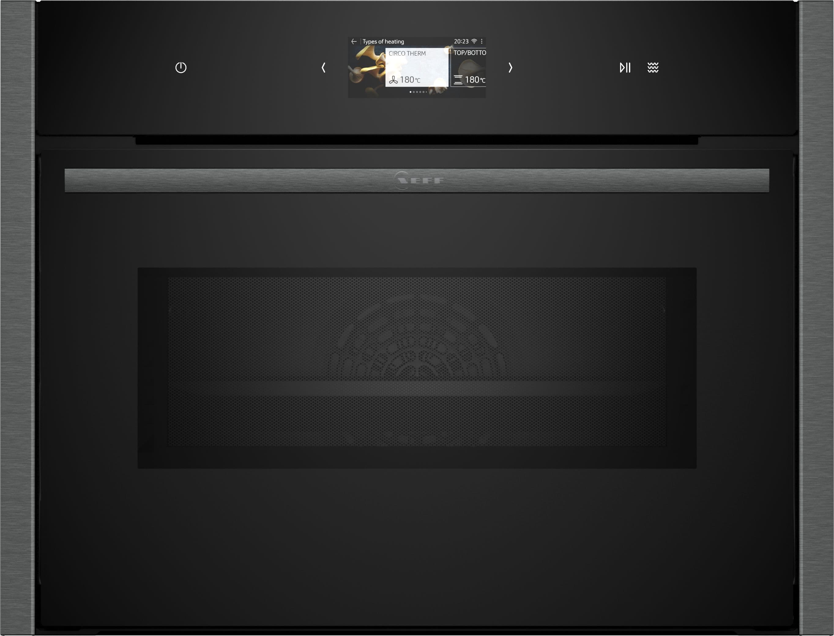 NEFF N90 Home Connect Compact Oven with Microwave Graphite Grey 45cm - C24MS31G0B