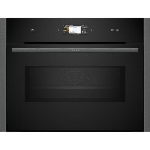 NEFF N90 Home Connect Compact Oven with Microwave Graphite Grey 45cm - C24MS31G0B