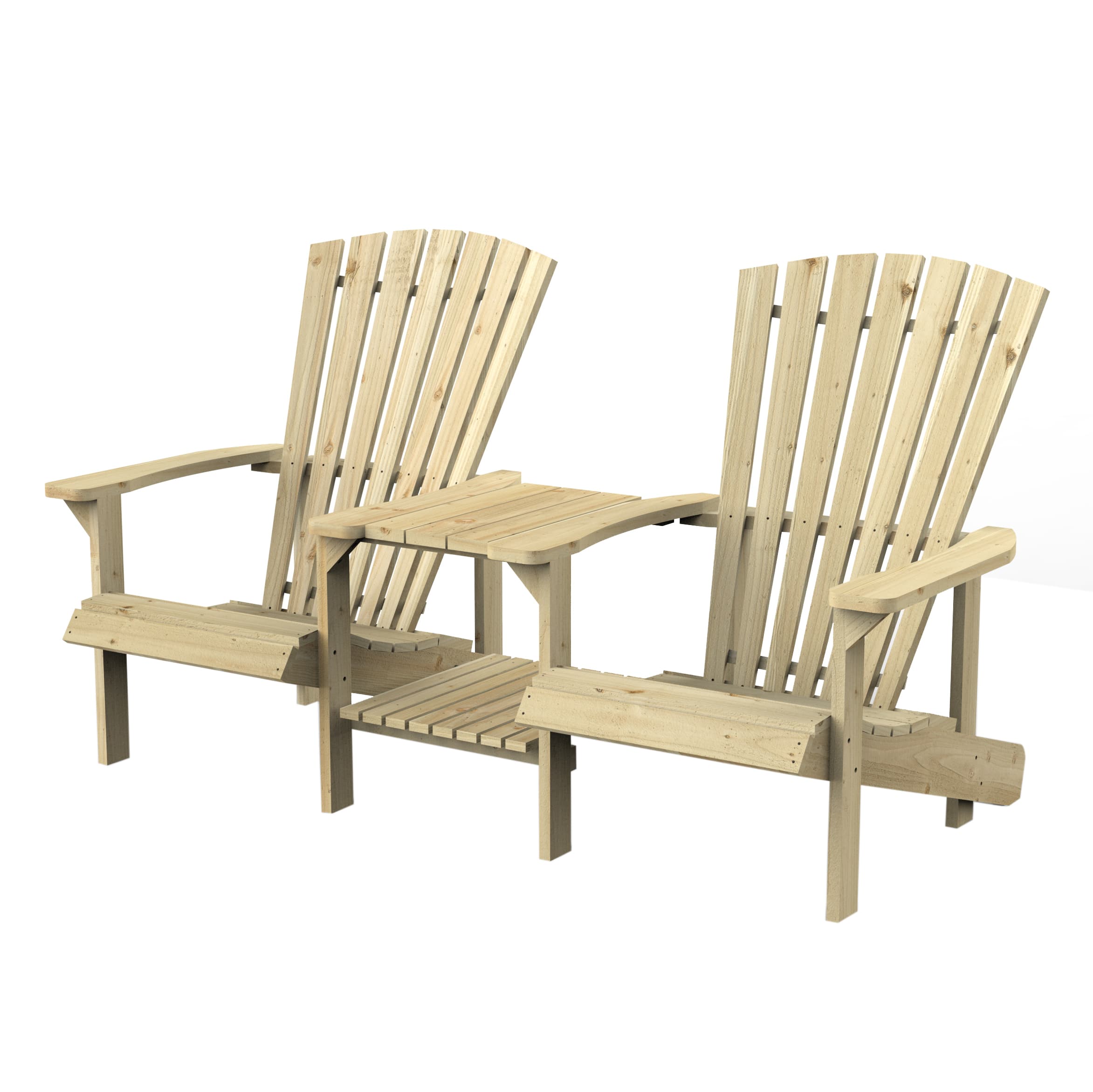Forest Garden Brown Timber Florida Love Seat Home Delivery