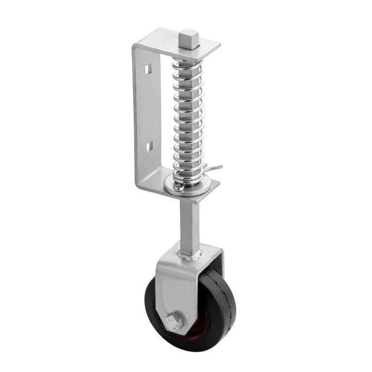 Medium Duty Spring Loaded Gate Wheel Castor - 11" (Inch) - Zinc Plated