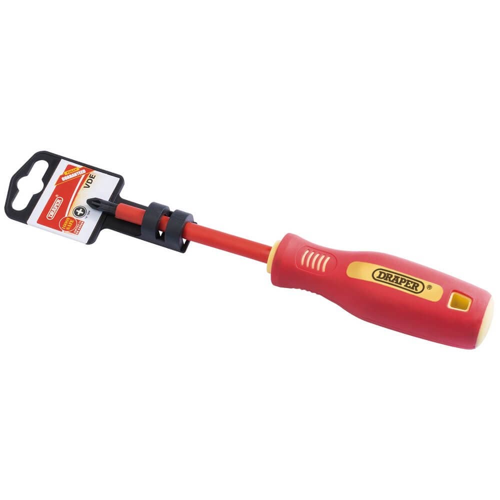 Draper 46534 Fully Insulated Soft Grip Pz Type Screwdriver No.2 X 100Mm each
