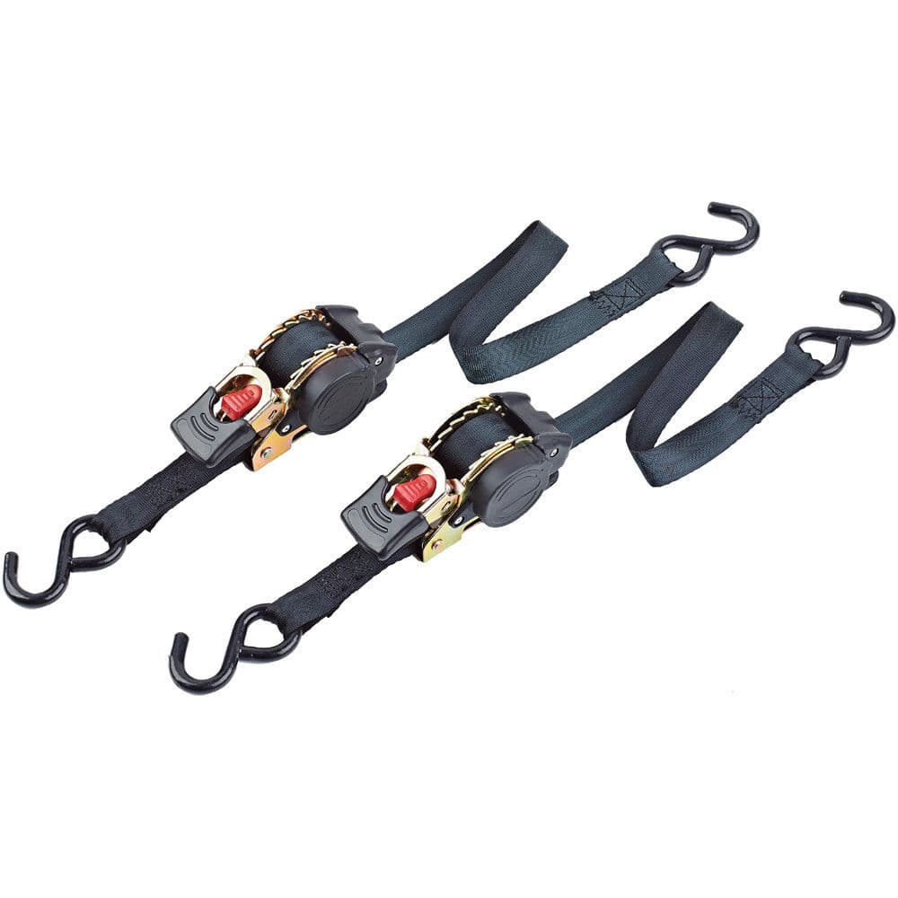 Clarke 1801754 Cht754 2 X Heavy Duty Ratcheting Tie Downs - 25Mm X 3M