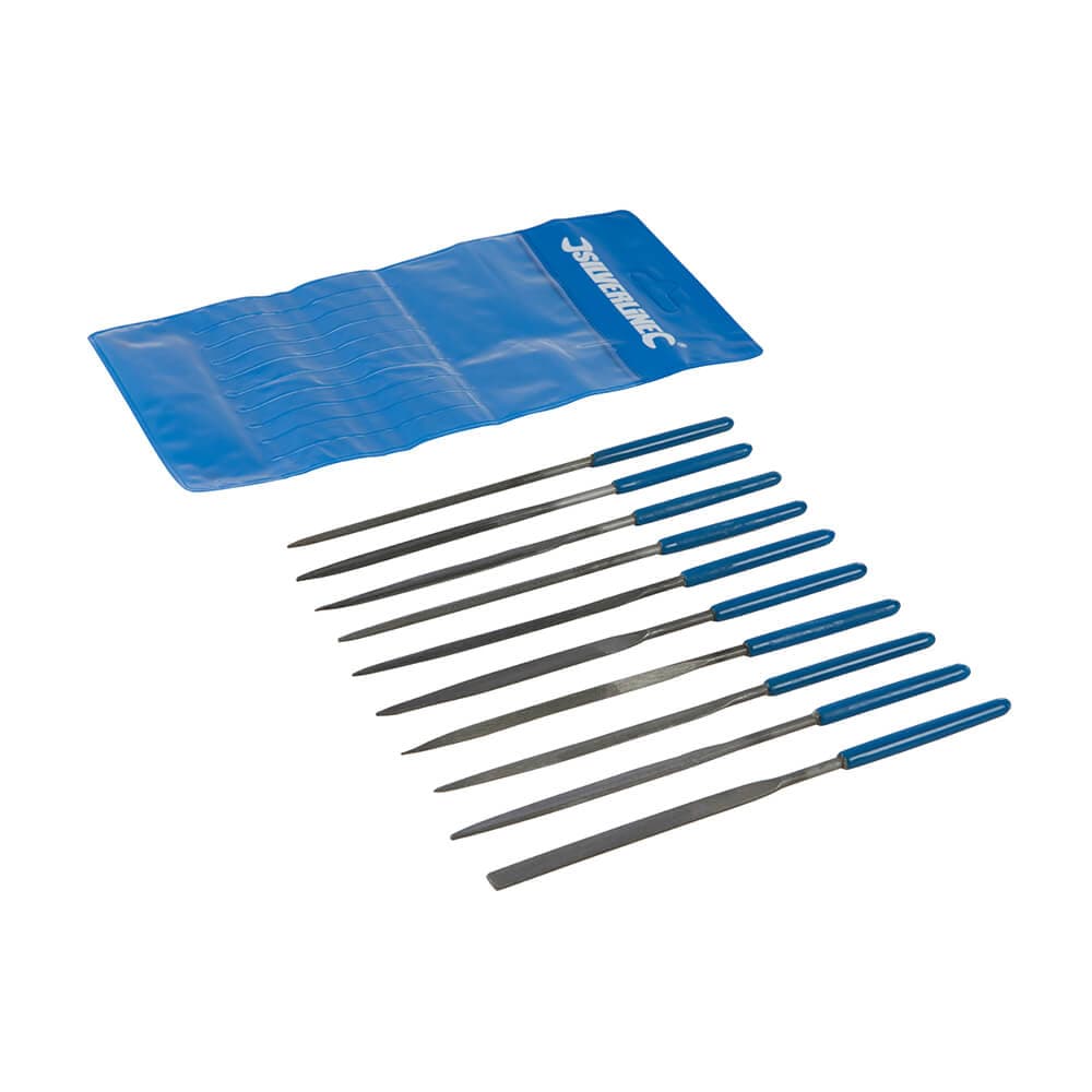 Silverline MS100 Needle File Set 10Pce 10Pce Each 1