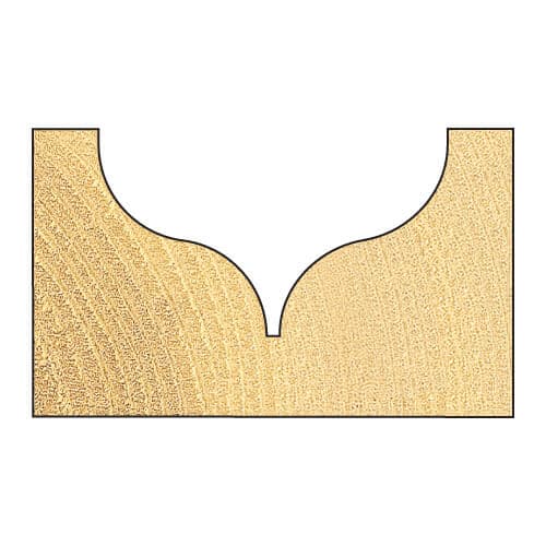 Trend Ogee Mould 7.5Mm Radius X 27Mm Diameter Pk 1 C142X1/4TC