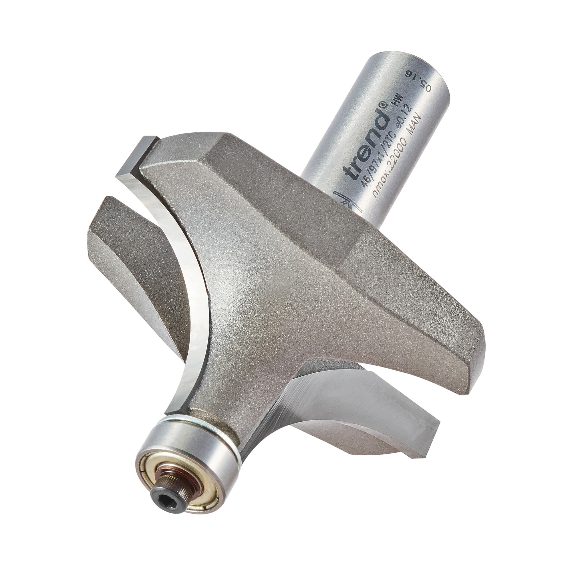 Trend Bearing Guided Ovolo Cutter 22.2Mm Radius Pk 1 46/97X1/2TC