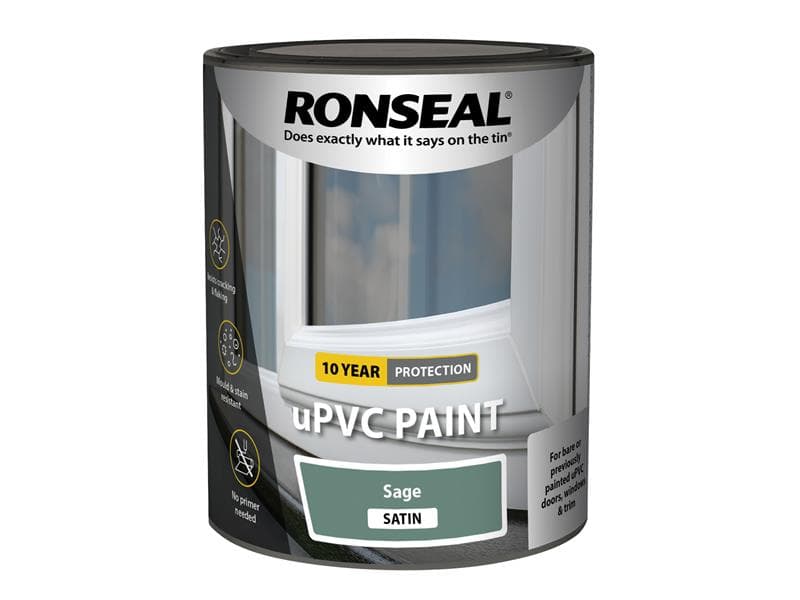 Ronseal 39389 Upvc Paint Sage Satin 750Ml