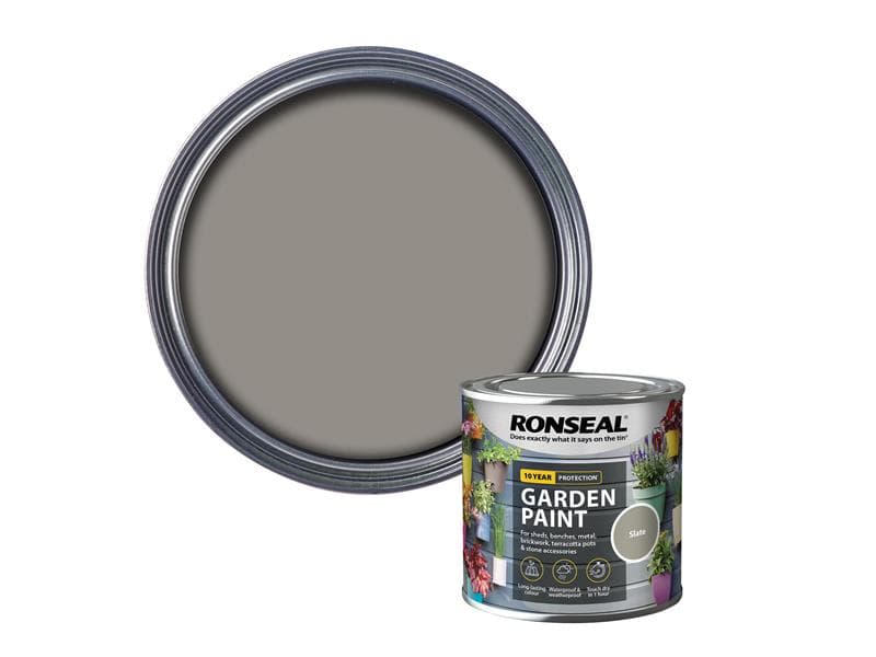 Ronseal 37384 Garden Paint Slate 250Ml