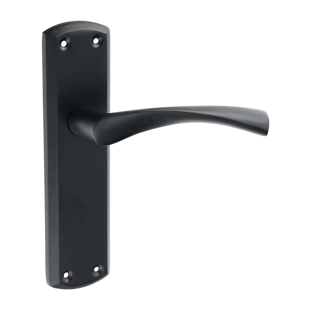 Timco Zeta Latch Handles - Matt Black Blister Pack 1 200060