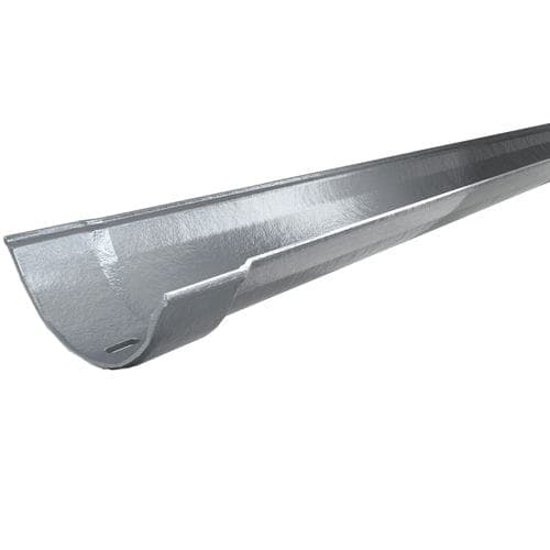 Hargreaves Premier Cast Iron Beaded Half Round Gutter - 125mm x 1829mm Primed