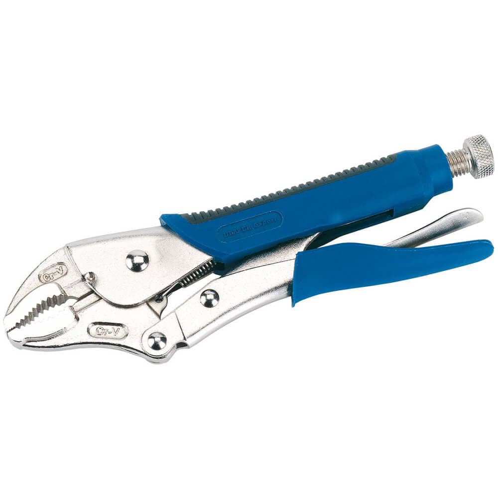 Draper 89124 Soft Grip Curved Jaw Self Grip Pliers 230Mm each