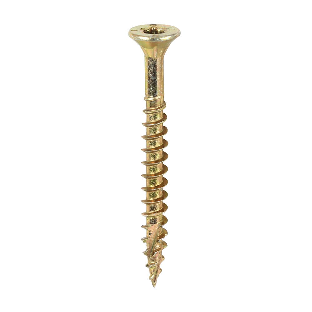 Timco 40040C2CTUB C2 Clamp-Fix Premium Clamping Multi-Purpose Screws - Tx - Double Countersunk - Yellow 4.0 X 40