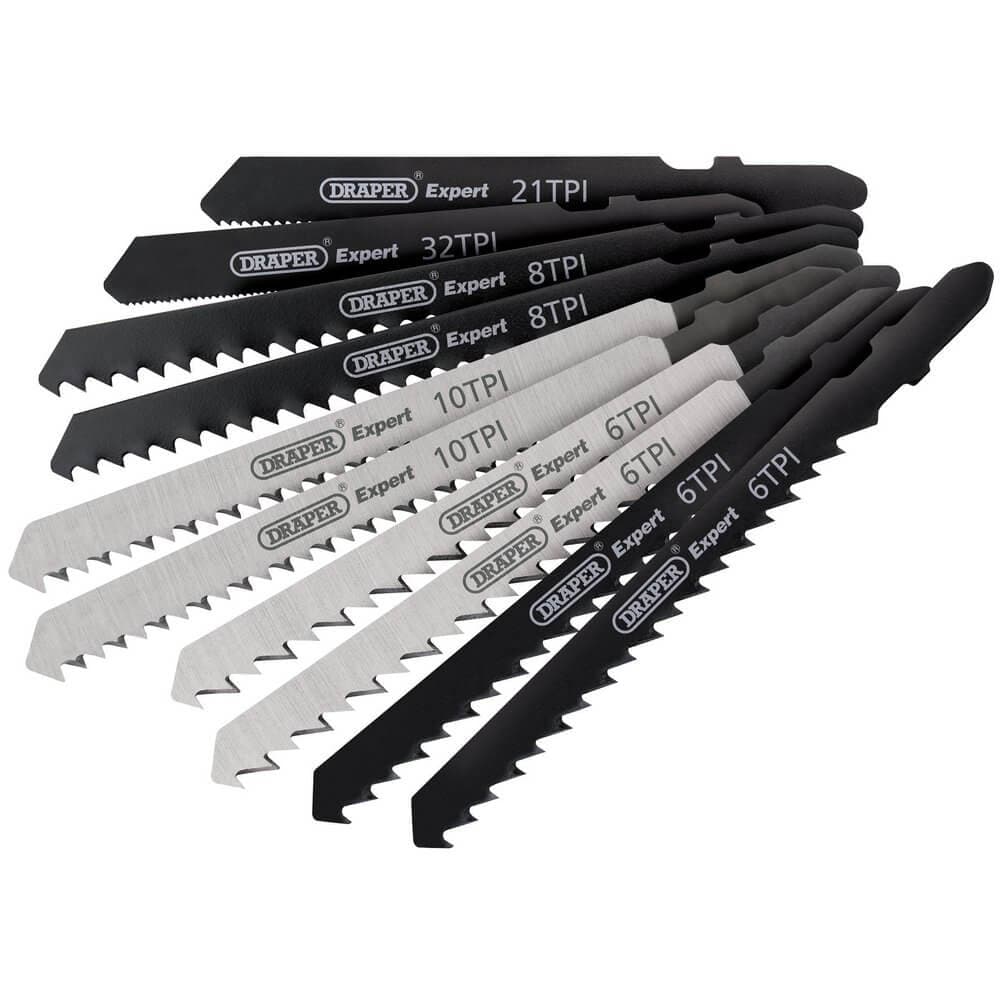 Draper 81736 Assorted Hss & Hcs Jigsaw Blade Set (10 Piece) per set