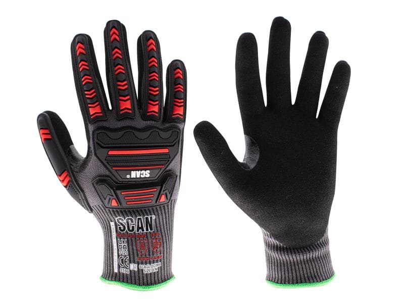 Scan Nitrile Palm Impact Cut D Gloves - Xxl (Size 11) NJC3266DQS