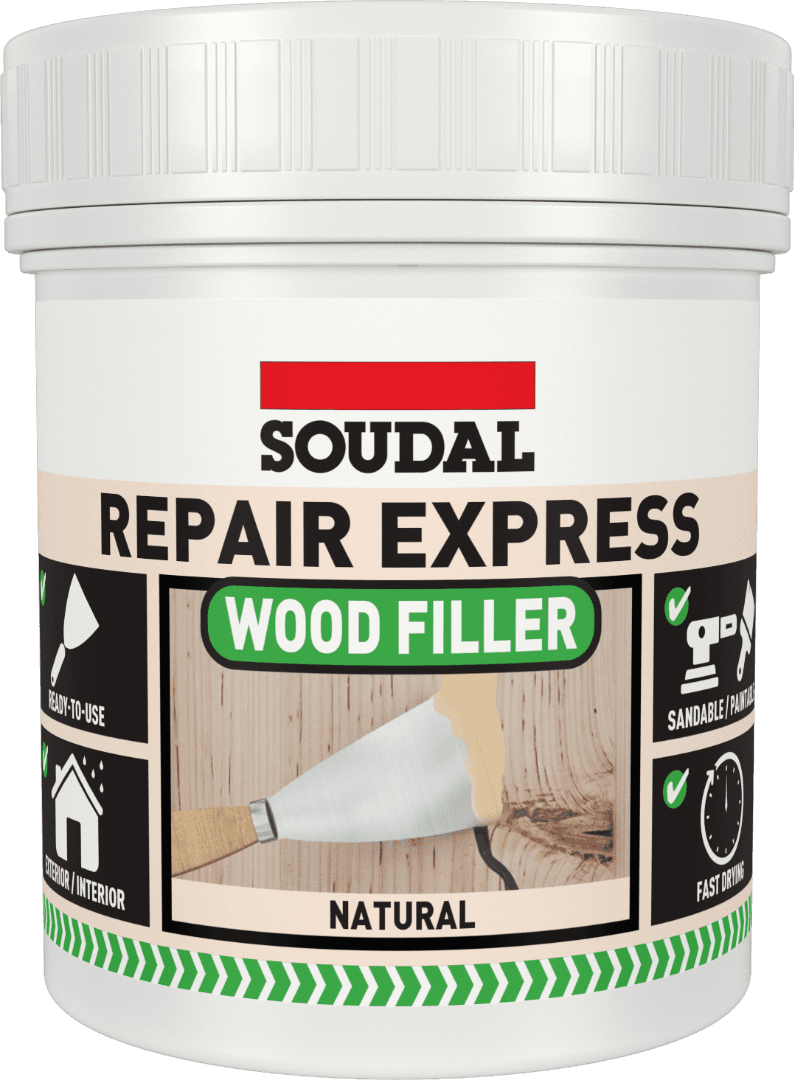 Soudal Repair Express Wood 1 Part Mp Filler Natural 400Gm 167232