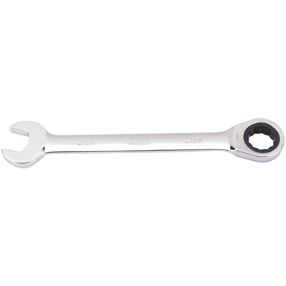 Draper 31020 Metric Ratcheting Combination Spanner 21Mm each 1