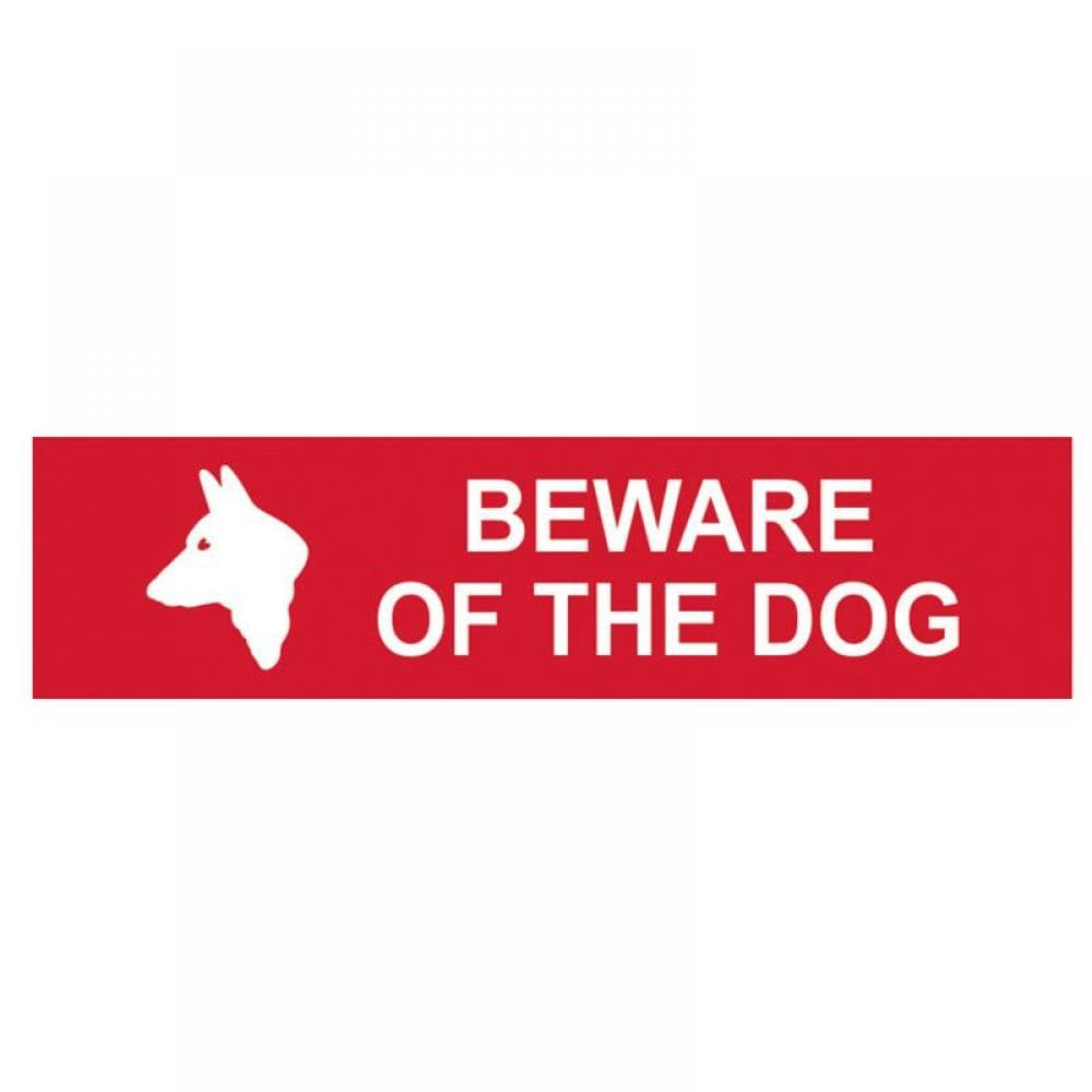 Scan 5251 Beware Of The Dog - Pvc Sign 200 X 50Mm