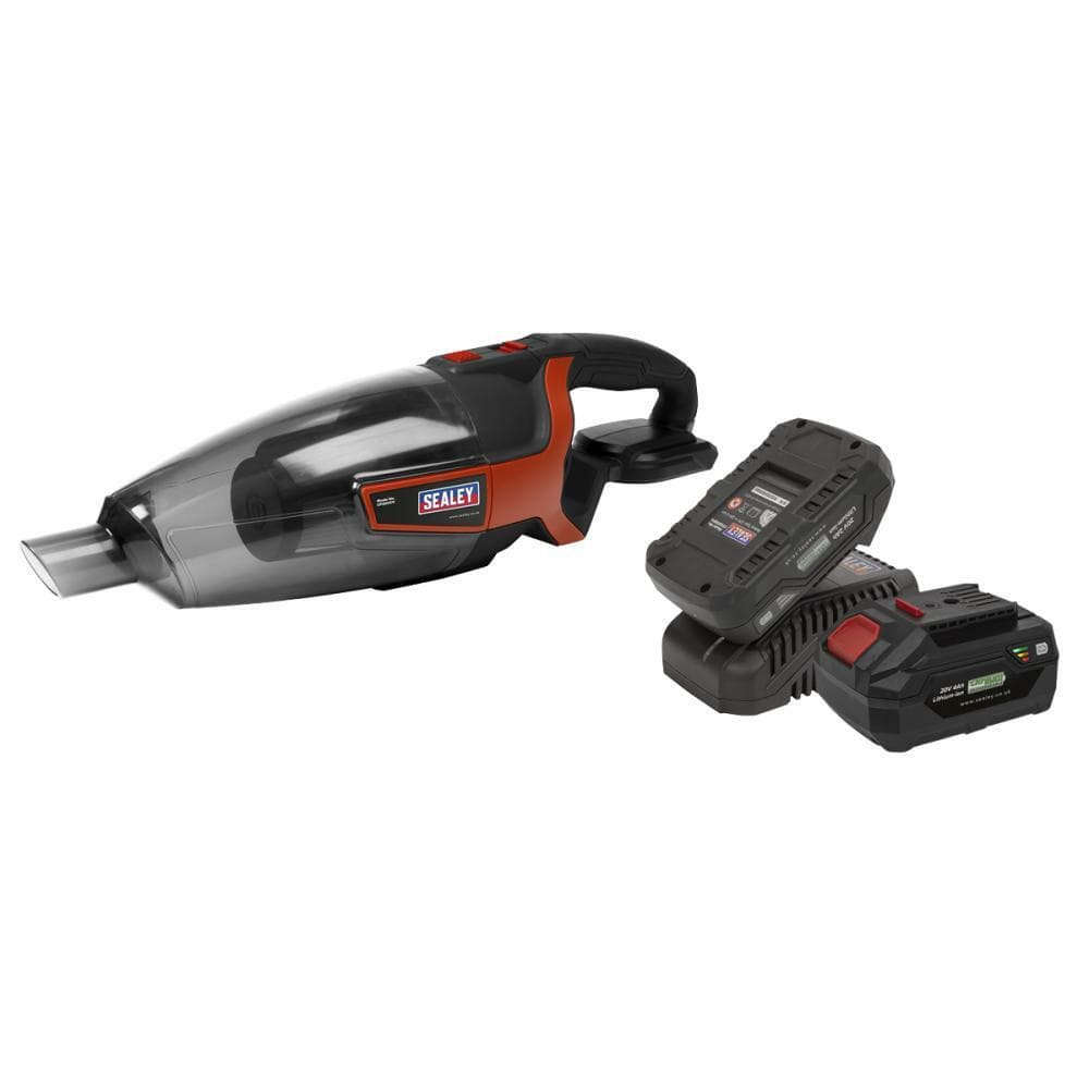 Sealey CP20VCVKIT Cordless Handheld Vacuum Cleaner 650Ml 20V Sv20 Series Kit - 2 Batteries