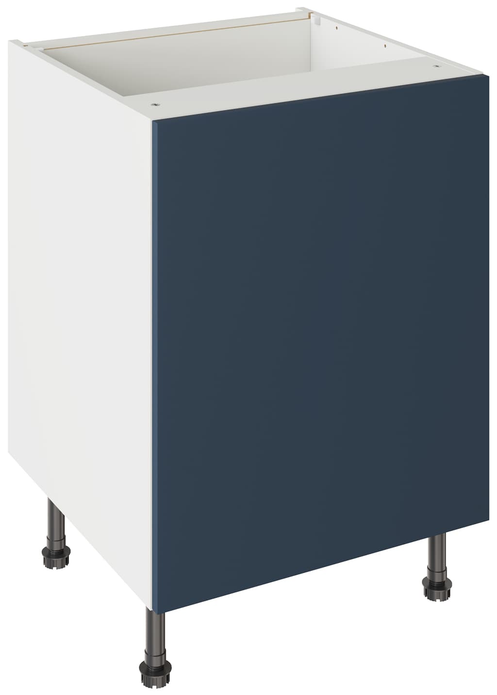 Flatpack 600 Sink/Hob Cabinet Slab Supermatt Blue