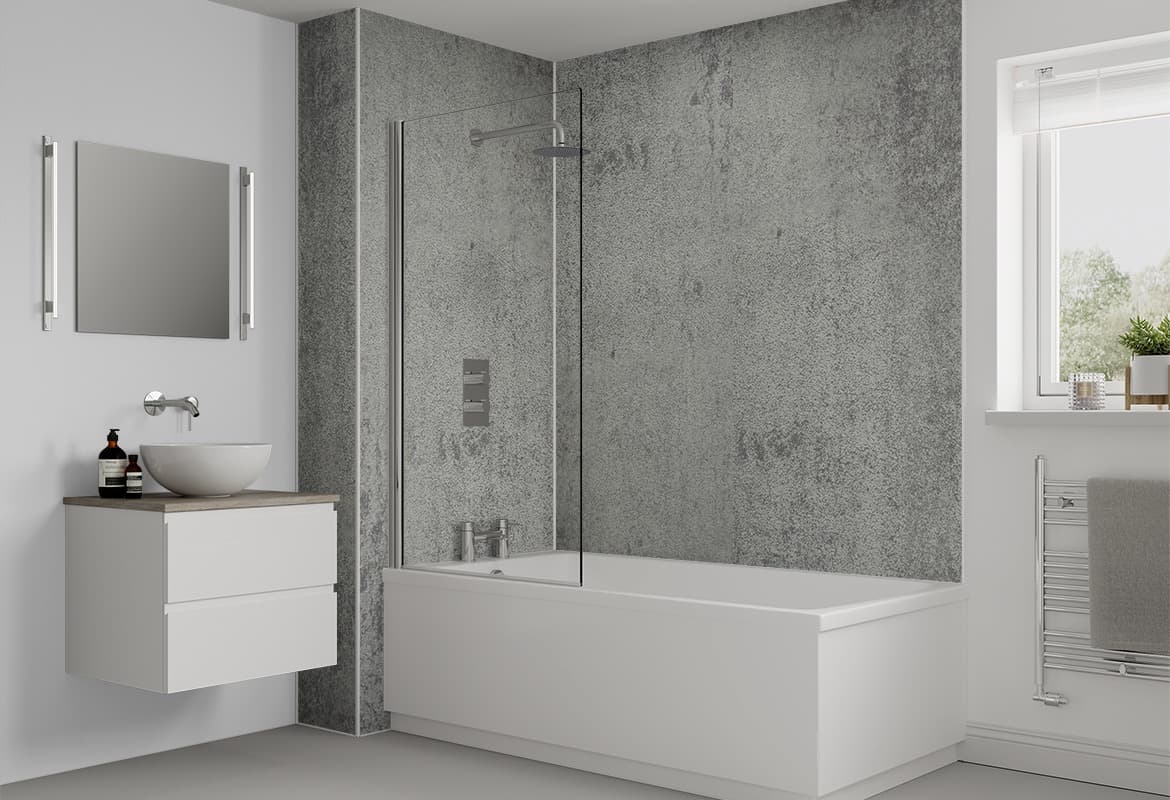 Multipanel Classic Bathroom Wall Panel Hydrolock 2400 x 900mm Arctic Stone 3331