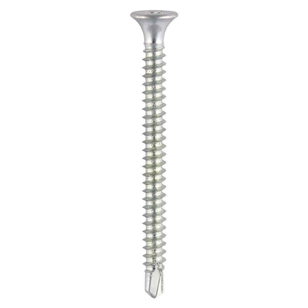 Timco 226Z Cill Screws - Bugle - Ph - Self-Tapping Thread - Self-Drilling Point - Zinc 4.2 X 55 Box 500